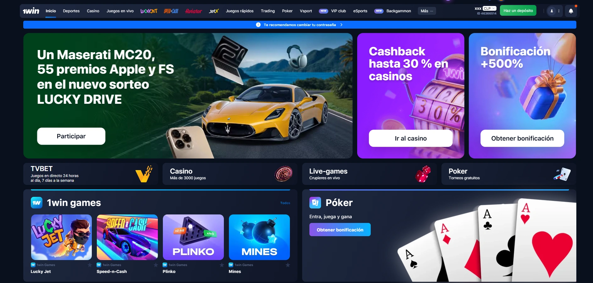 Funciones clave de la 1win app